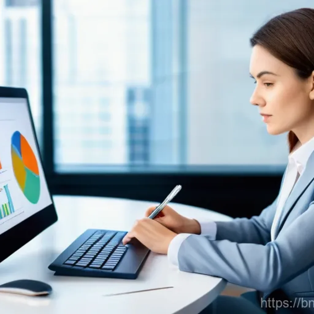 비즈니스 애널리스트 실기 시험 준비 - **Prompt: Deep Dive into Data and Business Insights**
A focused male or female business analyst ...